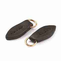 Leather Zipper Pull Tabs&nbsp;DIY-WH0374-82B
