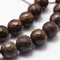 Natural Bronzite Beads Strands&nbsp;G-D840-18-4mm