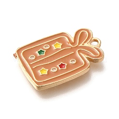Christmas Theme Alloy Enamel Pendants&nbsp;ENAM-Q509-01KCG-05