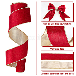 10 Yards Single Face Velvet Ribbon&nbsp;SRIB-WH0011-142A