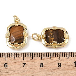 Natural Tiger Eye Faceted Pendants&nbsp;GG-CBA4154-02G-03