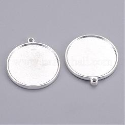 Tibetan Style Pendant Cabochon Settings&nbsp;TIBEP-1811-S-RS