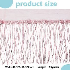 Polyester Tassel Lace Ribbon&nbsp;OCOR-WH0070-175A