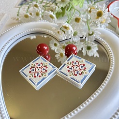 Acrylic Stud Dangle Earrings for Women&nbsp;WG21048-01