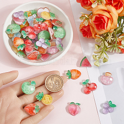 60Pcs 10 Styles Opaque Resin Cabochons&nbsp;RESI-SC0005-92