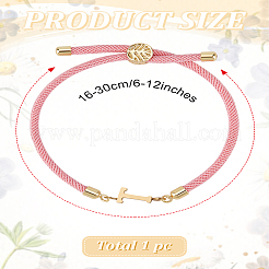 1Pc Adjustable Nylon Cord Slider Bracelets for Women&nbsp;BJEW-LP0001-32T-03