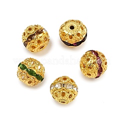 Brass Rhinestone Beads&nbsp;RB-A011-10mm-G