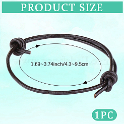 Adjustable Leather Cord Bracelet Making&nbsp;MAK-WH20007-001