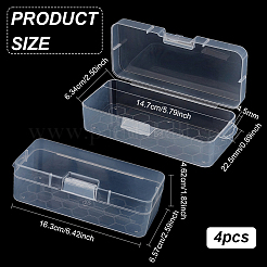 Transparent Plastic Storage Boxes&nbsp;LS-CON-WH0094-35B