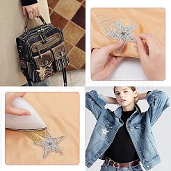 5Pcs 5 Style Glitter Enamel Hotfix Crystal Rhinestone&nbsp;DIY-FG0002-40