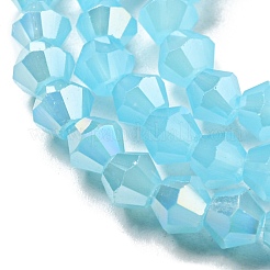 Imitation Jade Electroplate Glass Beads Strands&nbsp;EGLA-A039-J4mm-B03
