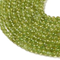 Natural Peridot Beads Strands&nbsp;G-Z150-A01-4mm