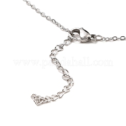 Non-Tarnish Stainless Steel Pendants Necklaces&nbsp;NJEW-K267-01F-P
