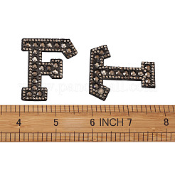 Alphabet Resin Rhinestone Patches&nbsp;DIY-TAC0005-45H
