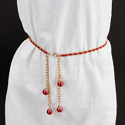 4Pcs 4 Colors Alloy Link Chain Belts&nbsp;AJEW-GA0006-30