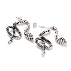 Alloy Front Back Stud Earrings&nbsp;EJEW-B031-03AS