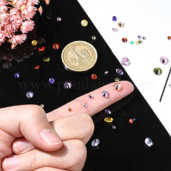 50Pcs 5 Colors Cubic Zirconia Cabochons&nbsp;ZIRC-YW0001-20B