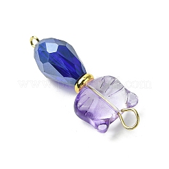 Cat Shapes Glass Links Connector Charms&nbsp;PALLOY-JF03240