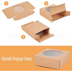 Foldable Kraft Paper Boxes&nbsp;CON-WH0068-63B