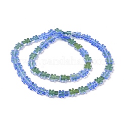 Transparent Electroplate Glass Beads Strands&nbsp;GLAA-F122-05A