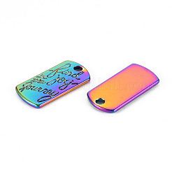 Rainbow Color Alloy Pendants&nbsp;PALLOY-S180-230-NR