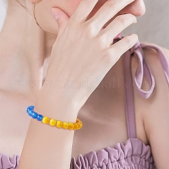 Stone Braided Bead Bracelet&nbsp;BJEW-SW00019