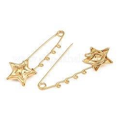 Star 304 Stainless Steel Safety Pins Brooch Findings&nbsp;SA-CBA098D-16E-G04