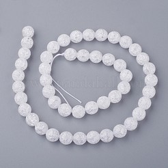 Synthetic Crackle Quartz Beads Strands&nbsp;X-G-SF8MM-44