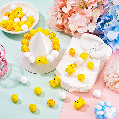 33Pcs 5 Styles Silicone Beads&nbsp;FIND-TA0010-85