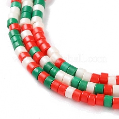 Christmas Theme Handmade Lampwork Beads Strands&nbsp;LAMP-L078-008L