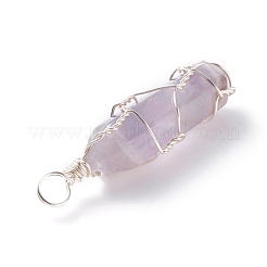 3Pcs Natural Amethyst&nbsp;PALLOY-JF01208