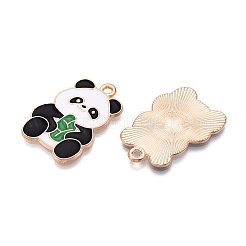 Panda Theme Alloy Enamel Pendants&nbsp;ENAM-T020-34E