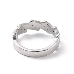 Crystal Rhinestone Oval Bar Finger Ring&nbsp;RJEW-D120-04B-P