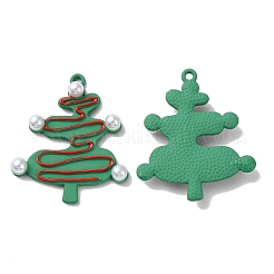 Spray Painted Alloy Pendants&nbsp;PALLOY-M215-13B-01
