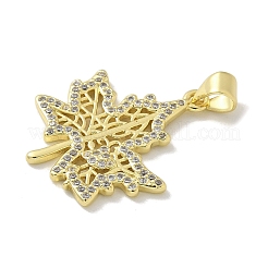 Brass Micro Pave Cubic Zirconia Pendants&nbsp;KK-M300-27G-03