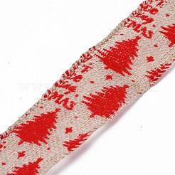 Polyester Imitation Linen Wrapping Ribbon&nbsp;DIY-P012-06A