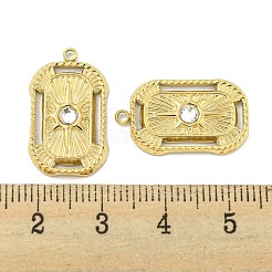 304 Stainless Steel Rhinestone Pendants&nbsp;STAS-P356-40G