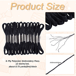 Polyester Embroidery Threads for Cross Stitch&nbsp;SENE-CY0001-07C-02