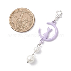 Moon with Cat Alloy Pendant Decorations&nbsp;HJEW-JM04200