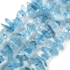 Natural Aquamarine Chip Beads Strands&nbsp;X-G-E271-96