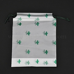 Plastic Frosted Drawstring Bags&nbsp;LS-ABAG-M003-01A-07