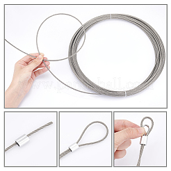 304 Stainless Steel Wire & Wire Guardian and Protectors&nbsp;DIY-UN0006-13
