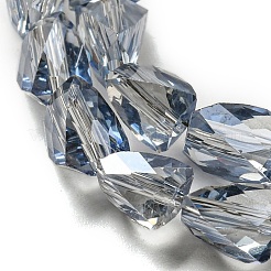 Transparent Electroplate Glass Beads Strands&nbsp;GLAA-G116-03A-HR01