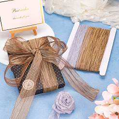 10 Yards 2 Colors Polyester Wrinkle Ribbon&nbsp;OCOR-TA0001-91A