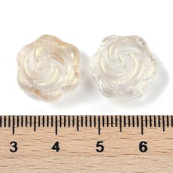 Transparent Spray Paint Glass Beads&nbsp;GLAA-H035-05