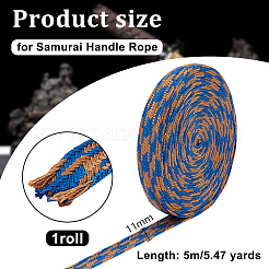 Cotton & Silk Blended Yarns Ribbon for Handle&nbsp;OCOR-WH0085-71A
