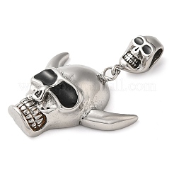 Halloween 304 Stainless Steel Enamel Pendants&nbsp;STAS-Q317-05A-AS