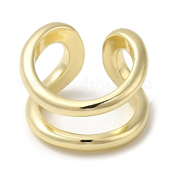 Brass Open Cuff Rings&nbsp;RJEW-Q778-11G