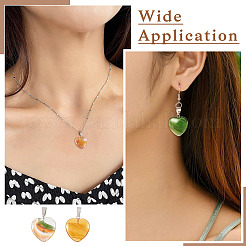 10Pcs 5 Colors Transparent Glass Pendants&nbsp;GLAA-TA0001-73