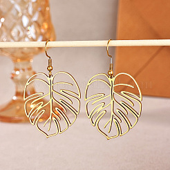304 Stainless Steel Dangle Earrings for Women&nbsp;WGE6242-01